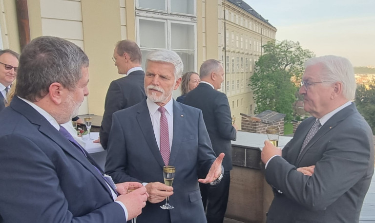 Jörg Nürnberger (MdB) mit Petr Pavel und Frank-Walter Steinmeier