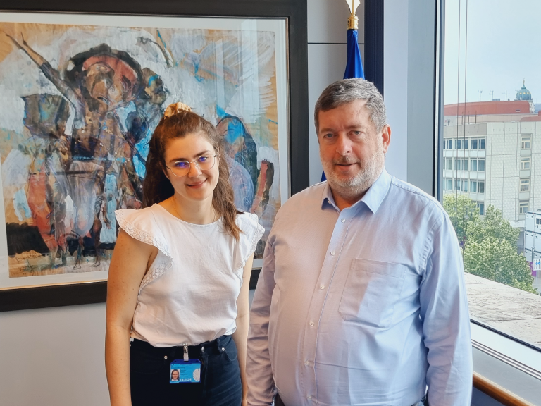 Saskia Reimann mit Jörg Nürnberger, MdB